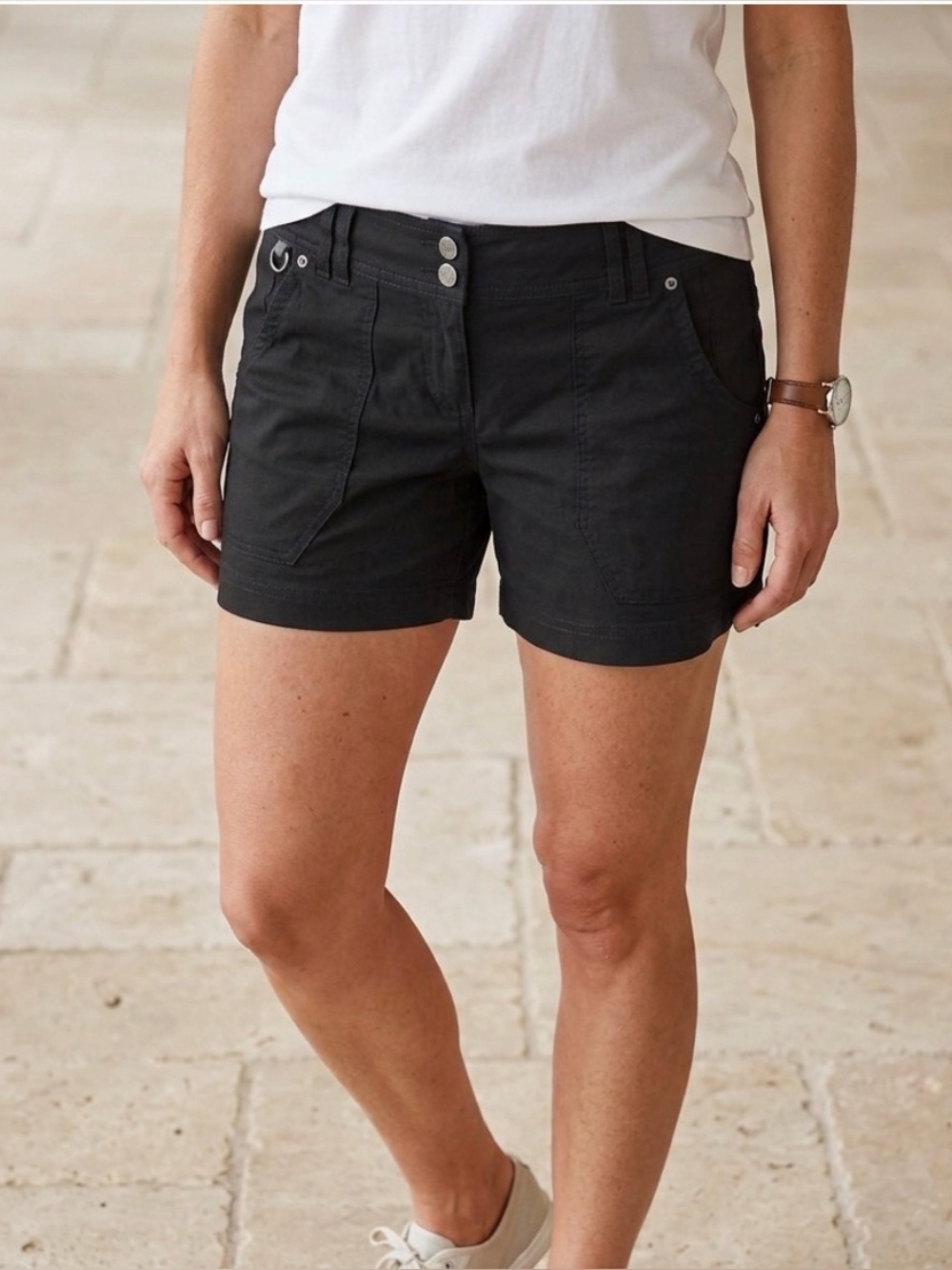 Exofficio Black Shorts, Size 2